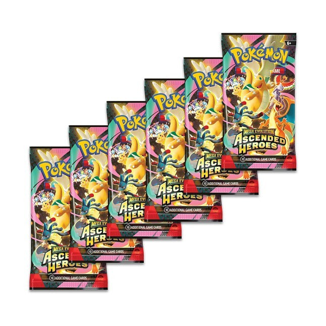 Pokemon Ascended Heroes 6x Booster Packs