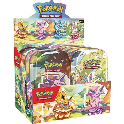 Prismatic Evolutions Mini Tin Display (8 mini tins)