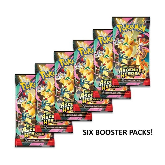 Pokemon Ascended Heroes 6x Booster Packs