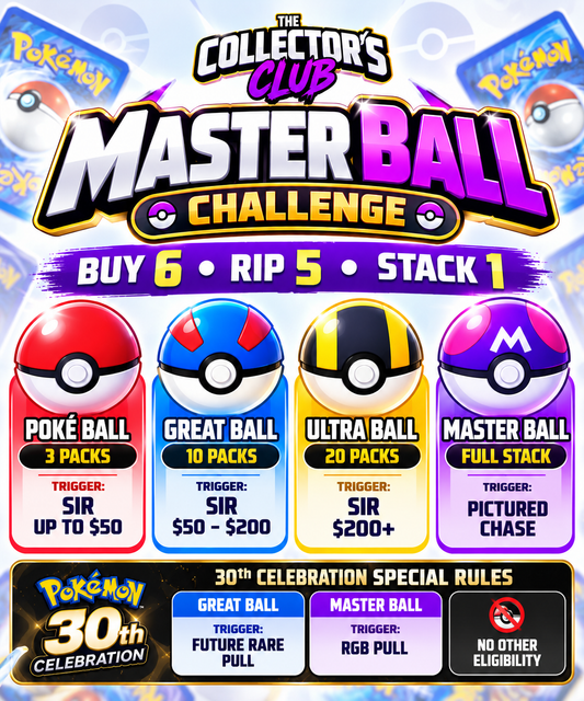 Pokémon Master Ball Challenge Stack Attack- The Collector's Club