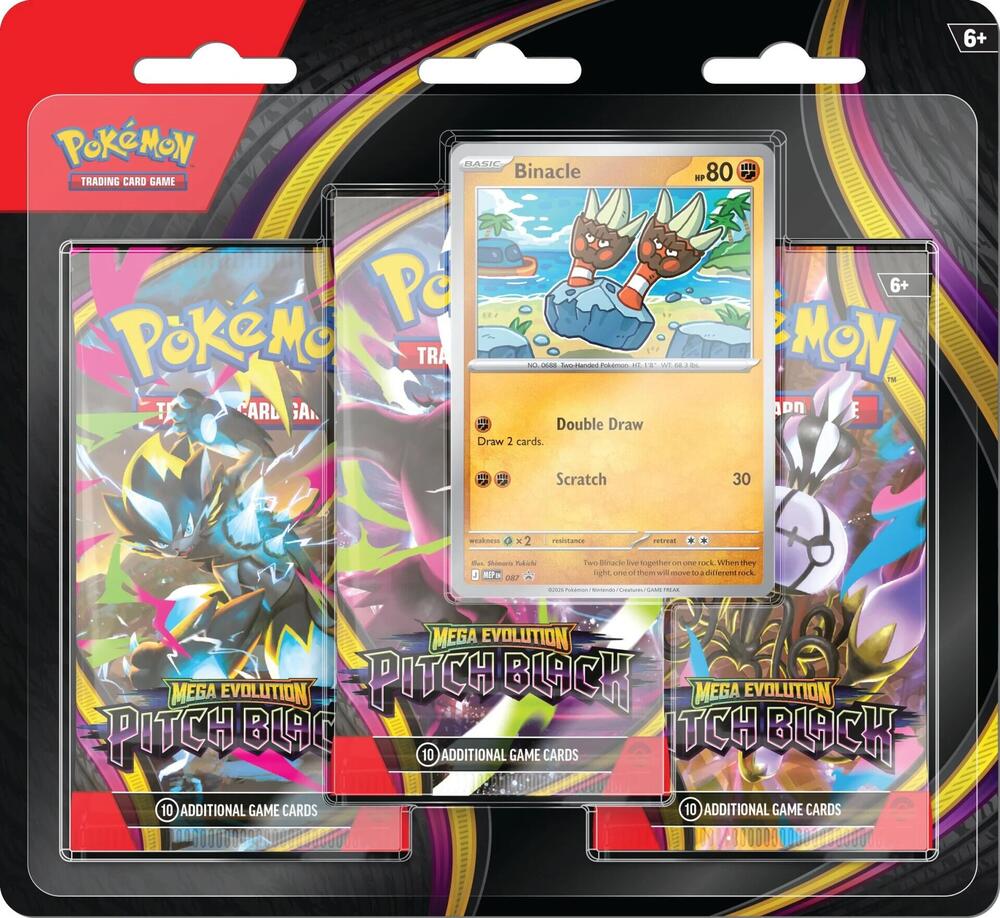 Pokemon Pitch Black 3-Pack Blister [Binacle]