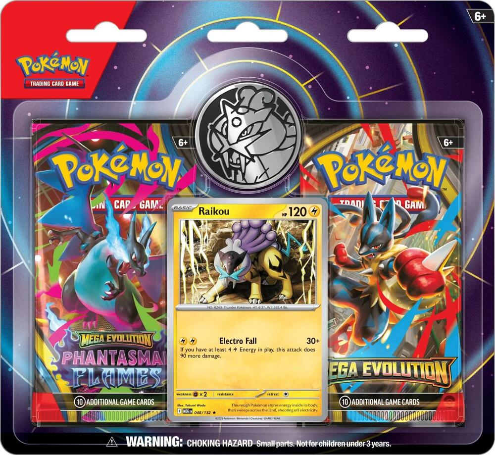 Pokemon Raikou 2 Pack Blister