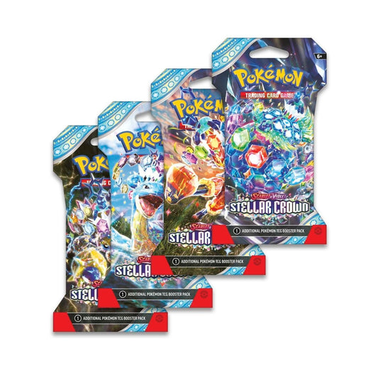 Pokemon Scarlet and Violet Stellar Crown Booster Pack (sleeved)