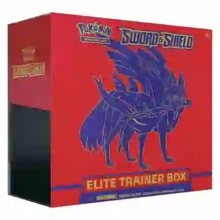 Sword and Shield Zacian Elite Trainer Box