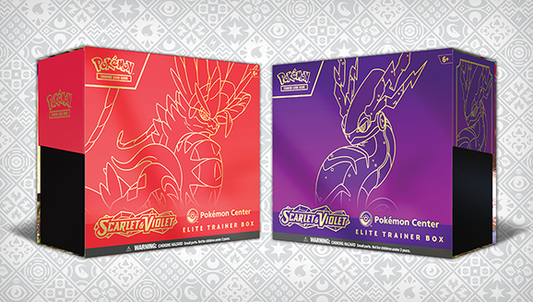 Scarlet Violet Pokecenter Elite Trainer Box MATCHING SET