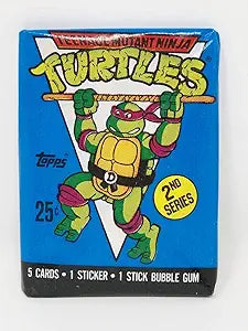 Topps TMNT Teenage Mutant Ninja Turtles Series 2 booster pack