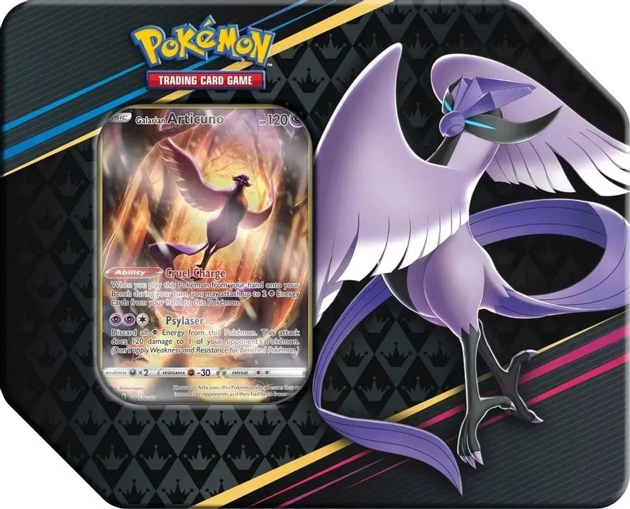 Pokemon Crown Zenith Galarian Birds Tins