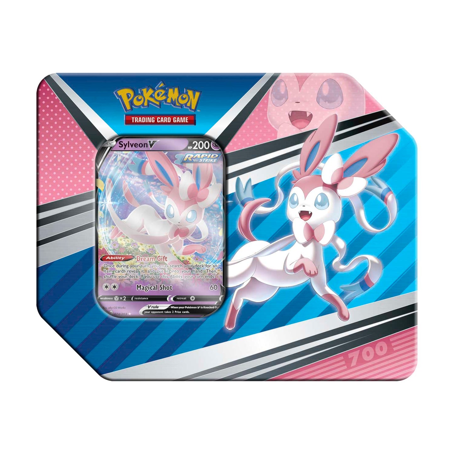 Eevee V Heroes Tin