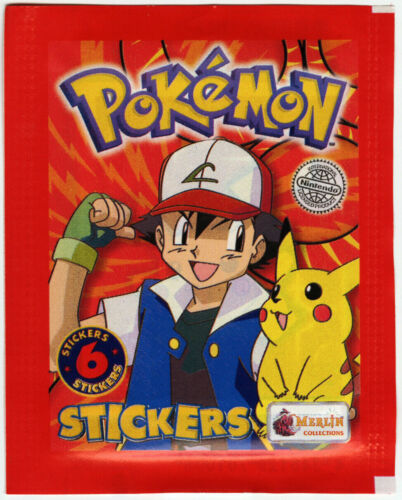 Pokemon Topps Merlin 1999 Sticker Pack (1)